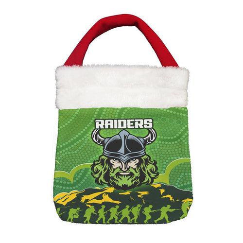 Vibe Hoodie Bag - Canberra Raiders Indigenous & Anzac - Rugby Team Christmas Gift Bag