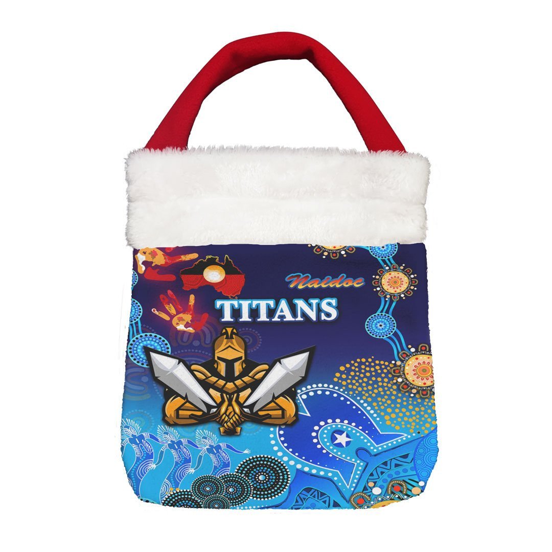 Vibe Hoodie Bag - Gold Coast Titans Naidoc - Rugby Team Christmas Gift Bag