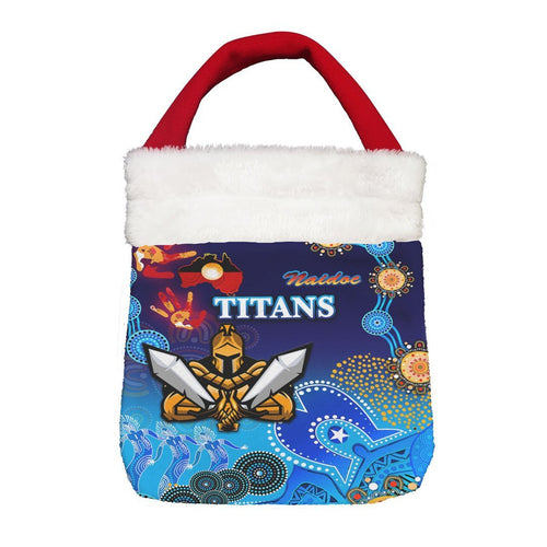 Vibe Hoodie Bag - Gold Coast Titans Naidoc - Rugby Team Christmas Gift Bag
