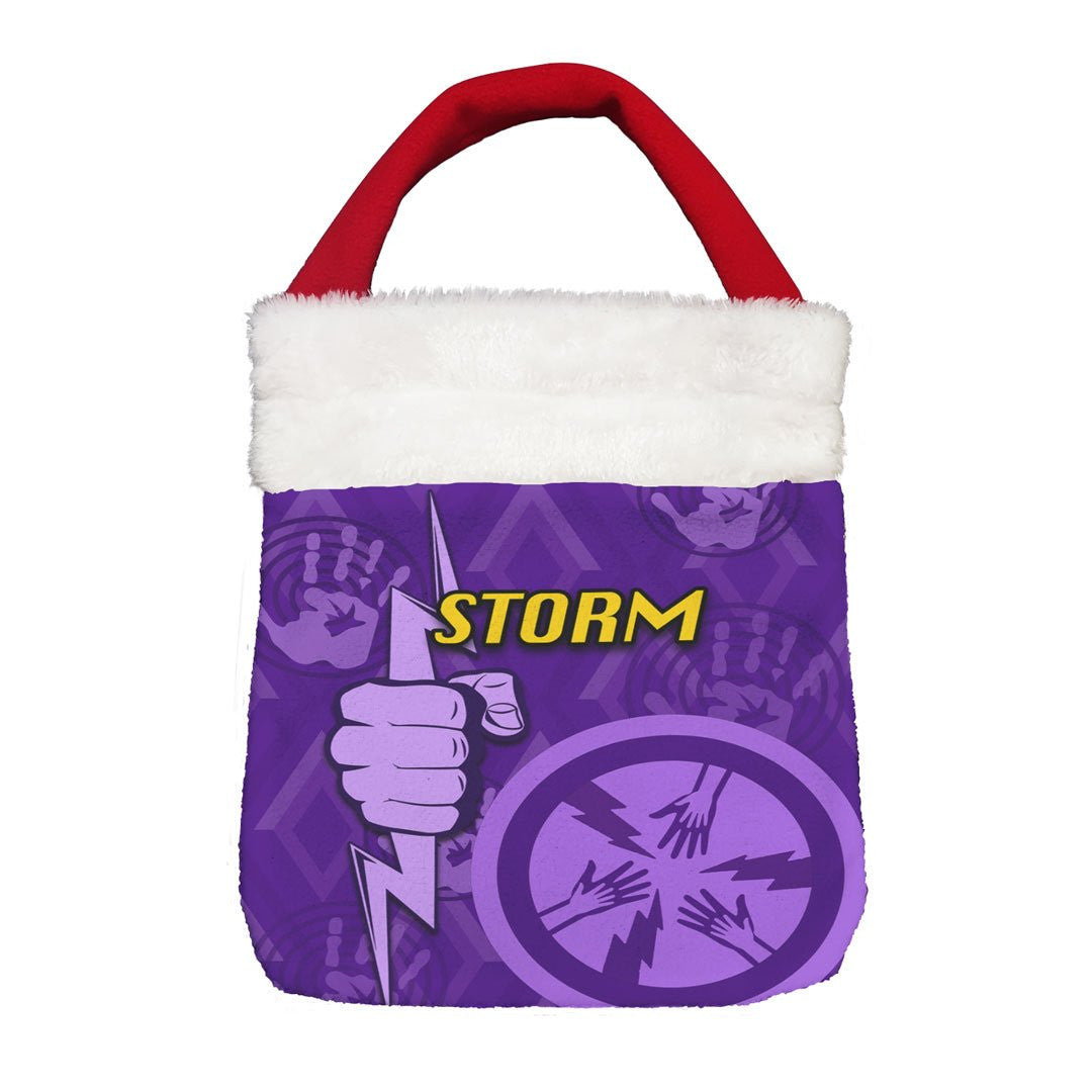 Vibe Hoodie Bag - Melbourne Storm - Rugby Team Christmas Gift Bag
