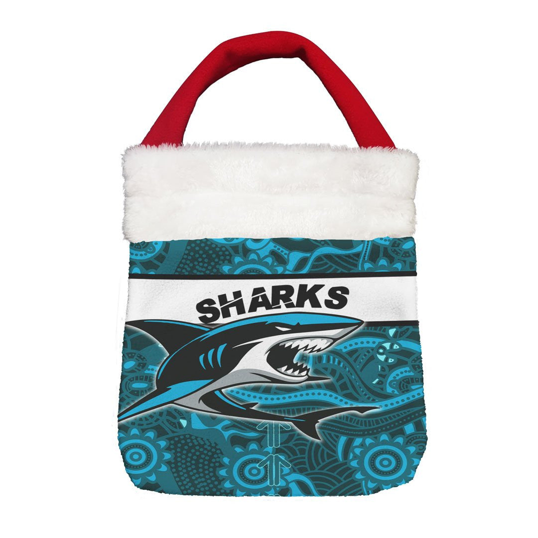Vibe Hoodie Bag - Cronulla-Sutherland Sharks Indigenous New - Rugby Team Christmas Gift Bag