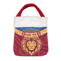 Vibe Hoodie Bag - (Custom) Brisbane Broncos Simple Style - Rugby Team Christmas Gift Bag