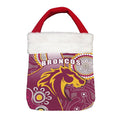 Vibe Hoodie Bag - Brisbane Broncos Indigenous Unique - Rugby Team Christmas Gift Bag