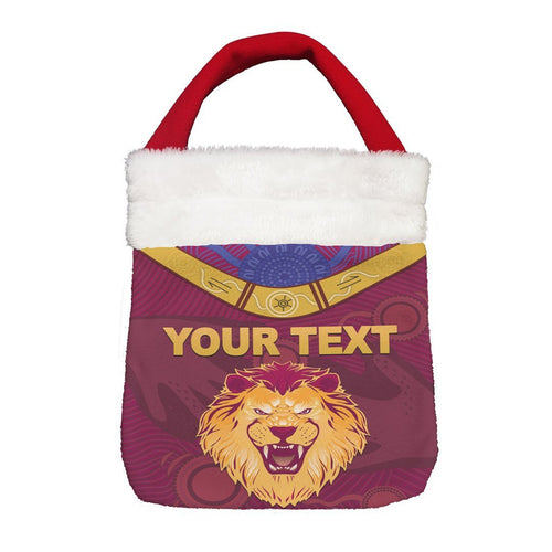 Vibe Hoodie Bag - (Custom) Brisbane Lions Indigenous - Football Team Christmas Gift Bag