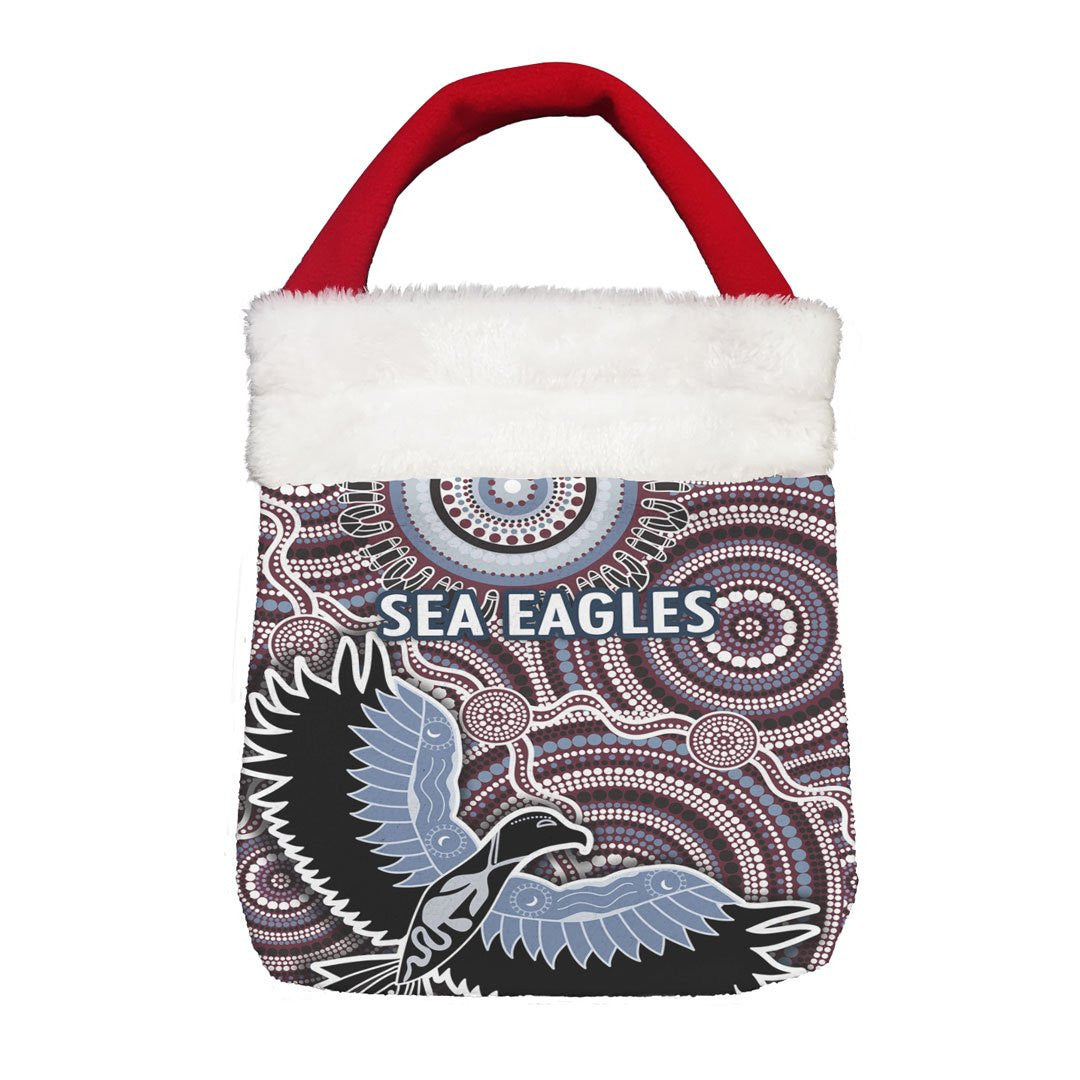 Vibe Hoodie Bag - Manly-Warringah Sea Eagles Indigenous Aboriginal - Rugby Team Christmas Gift Bag