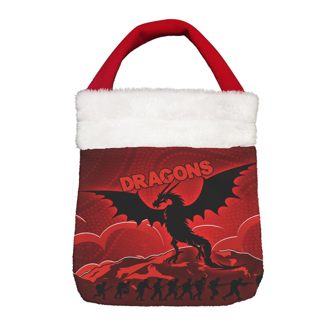 Vibe Hoodie Bag - St. George Illawarra Dragons Indigenous Anzac Day - Rugby Team Christmas Gift Bag