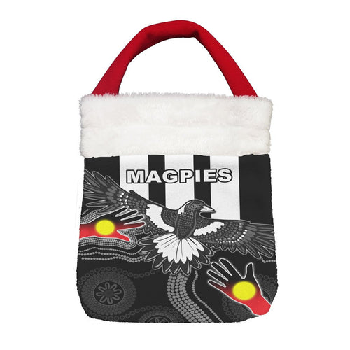 Vibe Hoodie Bag - (Custom) Collingwood Magpies Naidoc - Football Team Christmas Gift Bag