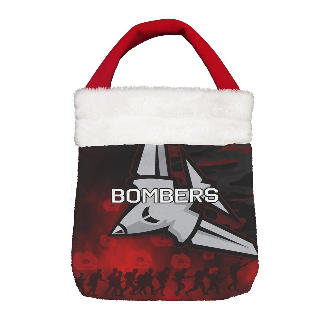 Vibe Hoodie Bag - Essendon Bombers Anzac Day - Lest We Forget - Football Team Christmas Gift Bag