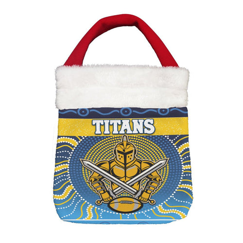 Vibe Hoodie Bag - Gold Coast Titans Naidoc New - Rugby Team Christmas Gift Bag