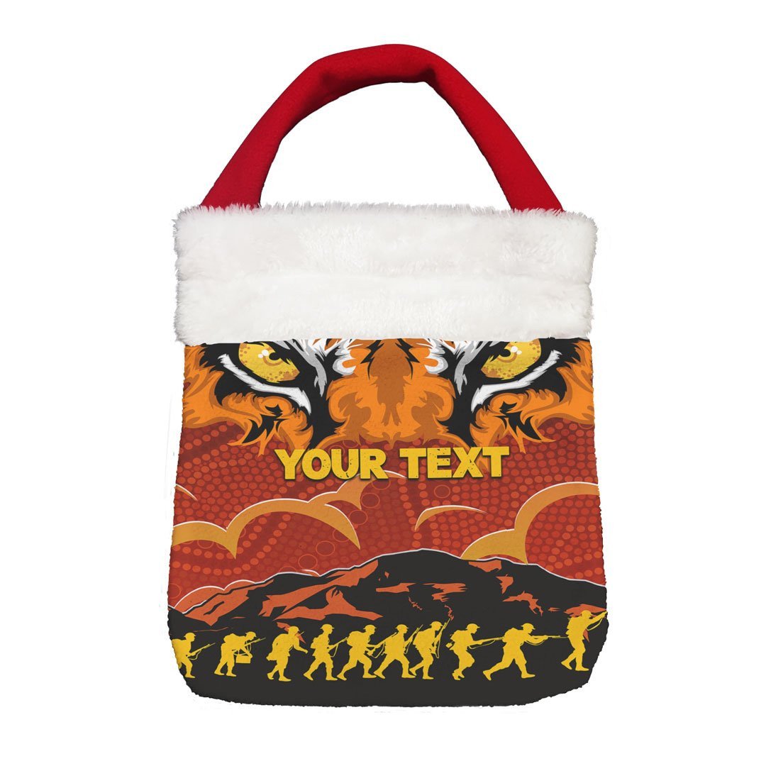 Vibe Hoodie Bag - (Custom) Wests Tigers Anzac Anzac Soldiers - Rugby Team Christmas Gift Bag