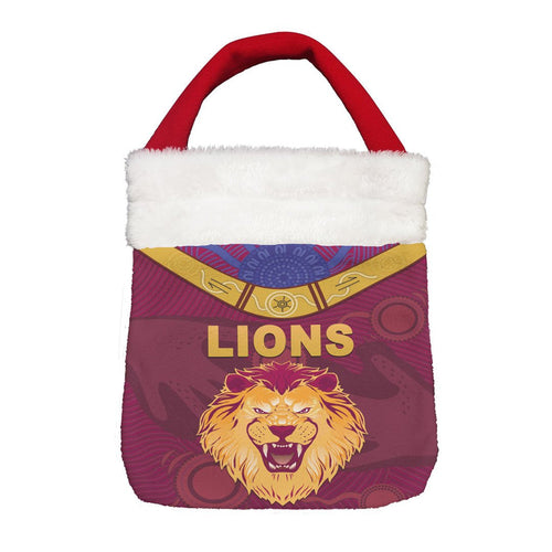 Vibe Hoodie Bag - Brisbane Lions Indigenous - Football Team Christmas Gift Bag