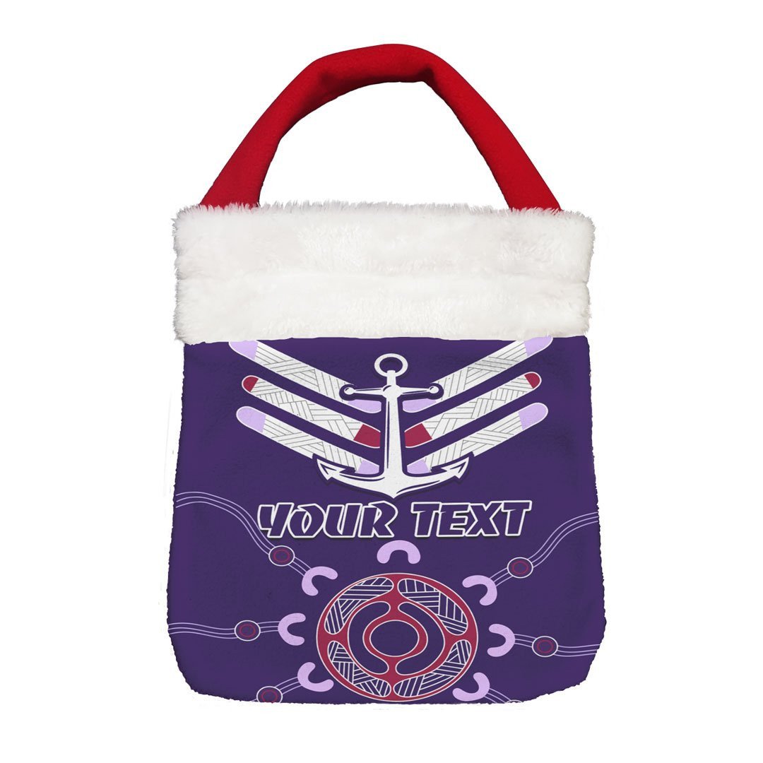 Vibe Hoodie Bag - (Custom) Fremantle Dockers Limited Edition - Football Team Christmas Gift Bag