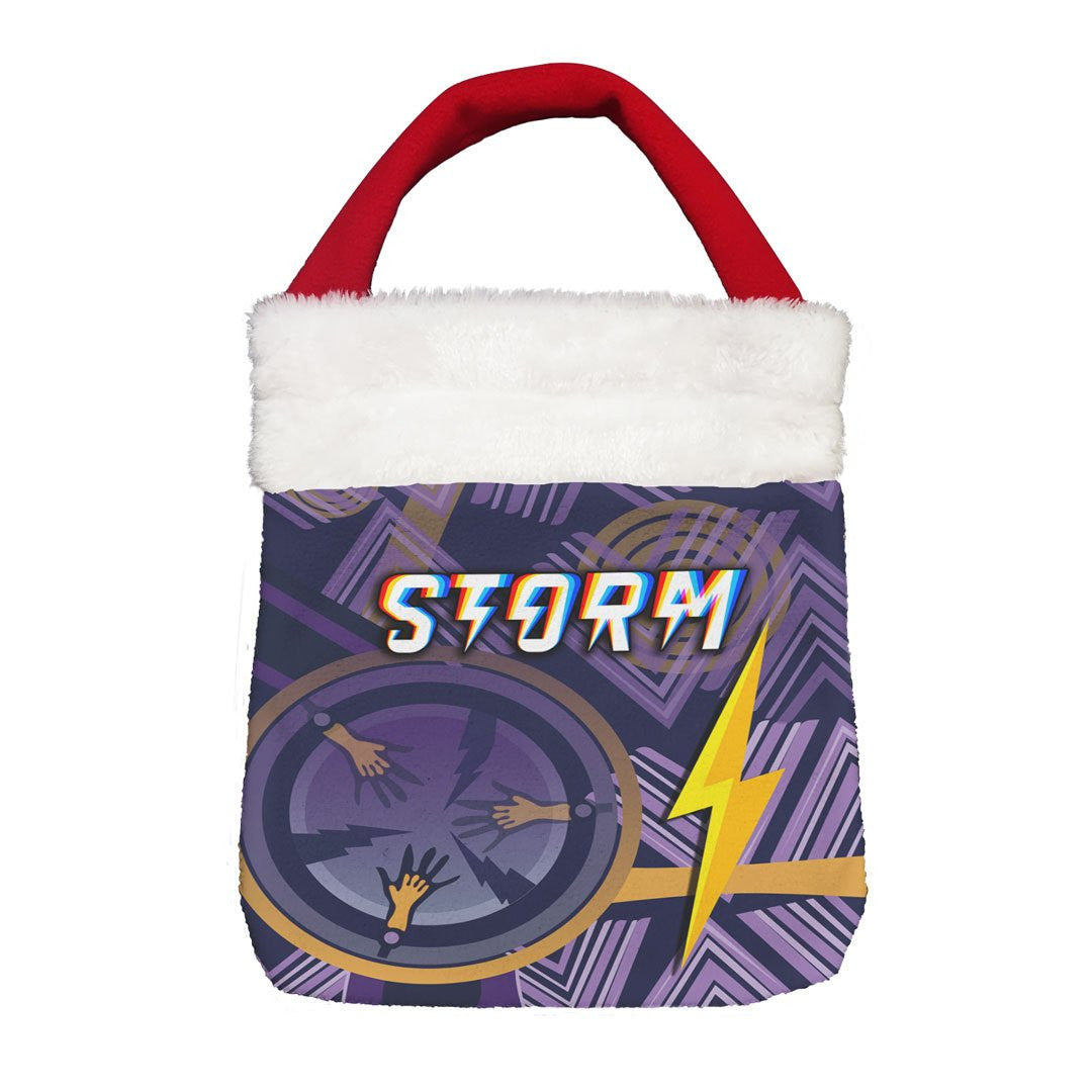 Vibe Hoodie Bag - Melbourne Storm New Purple Ver. - Rugby Team Christmas Gift Bag
