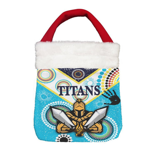 Vibe Hoodie Bag - (Custom) Gold Coast Titans Unique Indigenous - Rugby Team Christmas Gift Bag