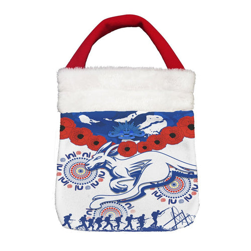 Vibe Hoodie Bag - North Melbourne Kangaroos Anzac Day - Lest We Forget - Football Team Christmas Gift Bag