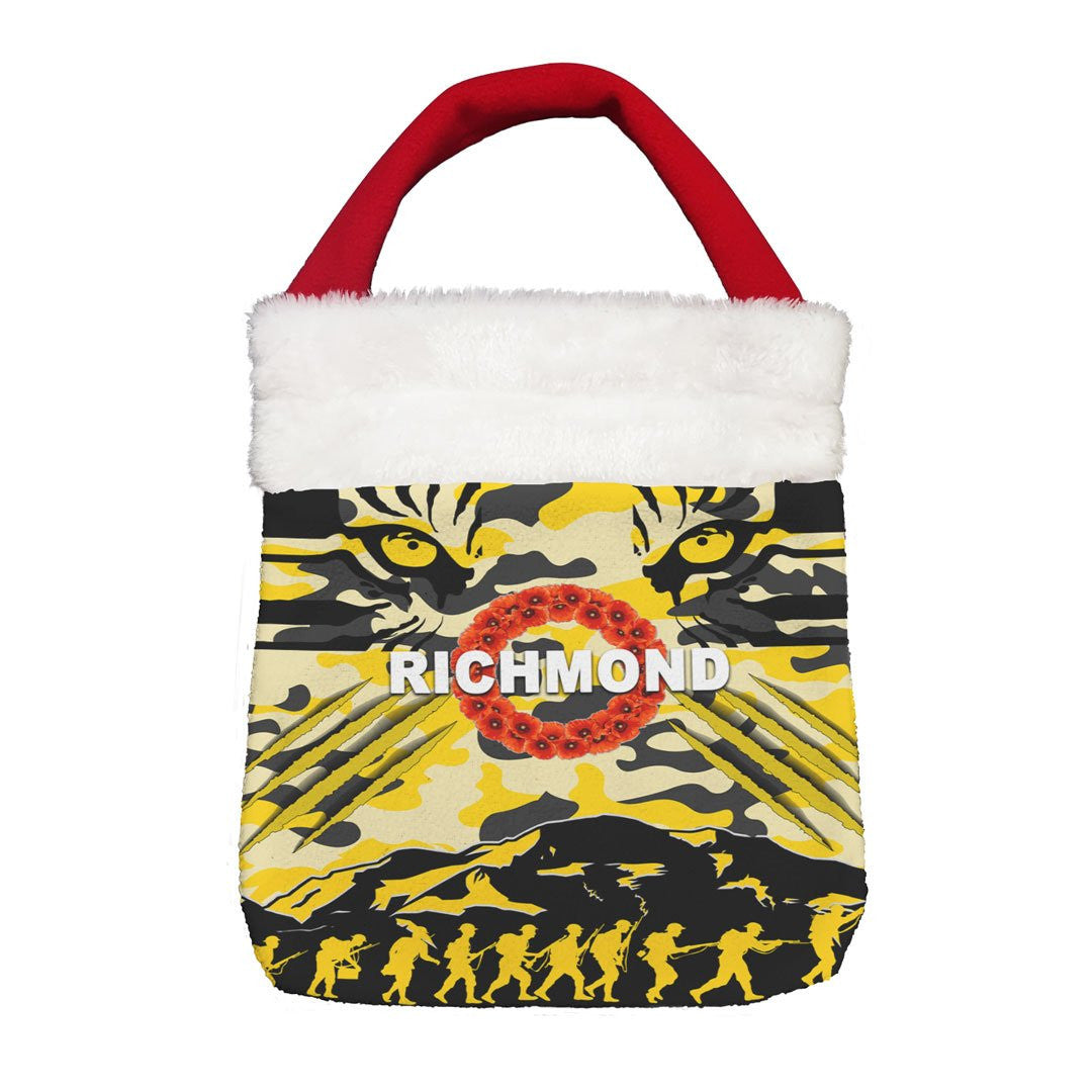 Vibe Hoodie Bag - Richmond Tigers Anzac Day Camouflage - Football Team Christmas Gift Bag