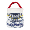 Vibe Hoodie Bag - (Custom) North Queensland Cowboys Anzac Day Camo (White) - Rugby Team Christmas Gift Bag Christmas Gift Bag