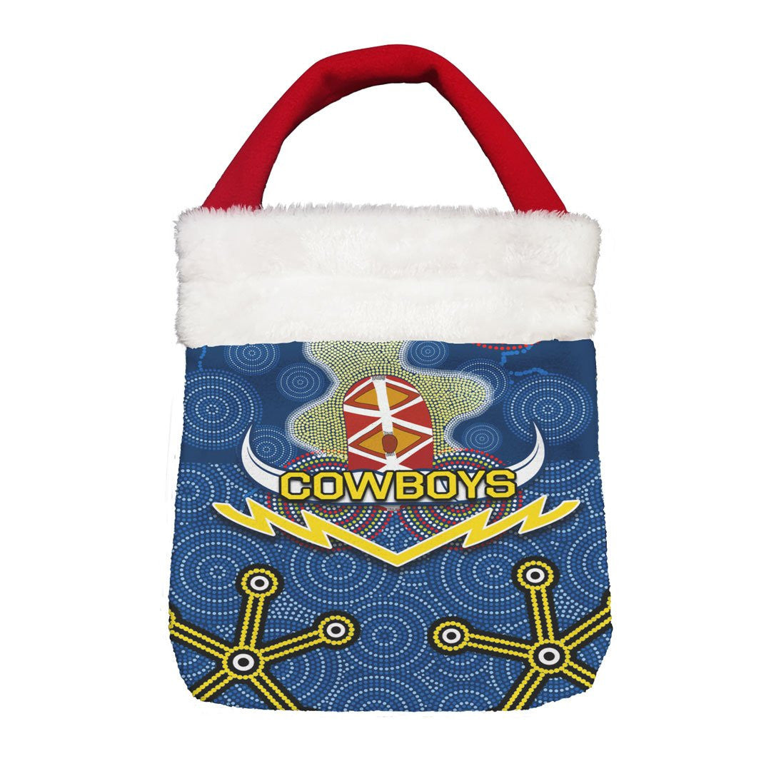 Vibe Hoodie Bag - North Queensland Cowboys Indigenous New Style - Rugby Team Christmas Gift Bag