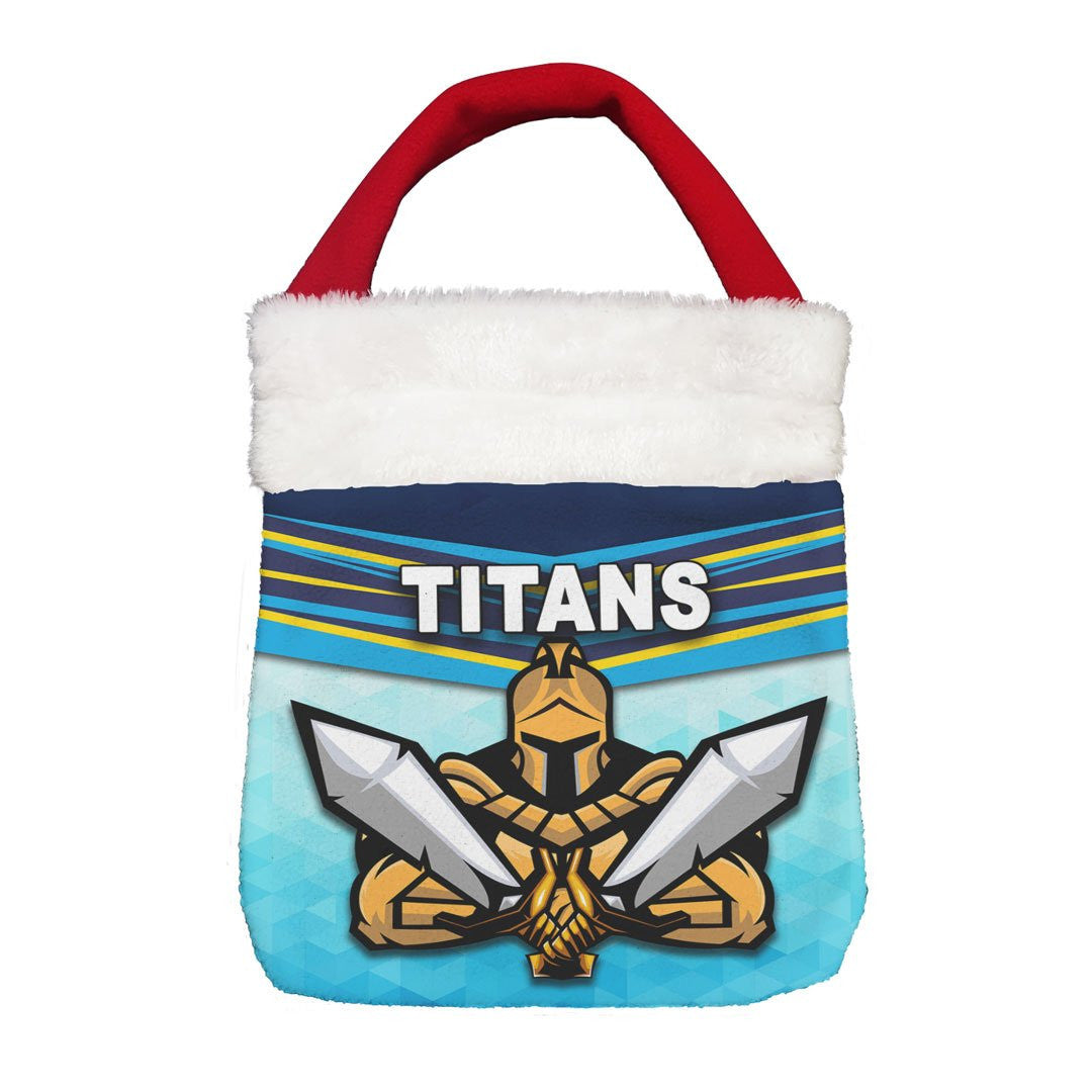 Vibe Hoodie Bag - Gold Coast Titans Simple - Rugby Team Christmas Gift Bag