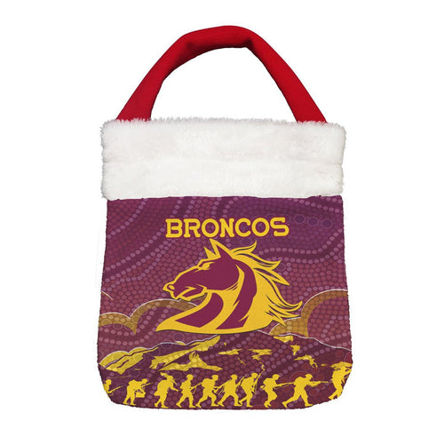 Vibe Hoodie Bag - Brisbane Broncos Indigenous Anzac day - Rugby Team Christmas Gift Bag