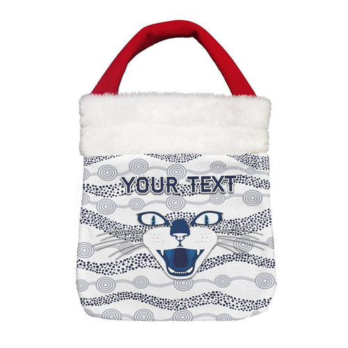 Vibe Hoodie Bag - (Custom) Geelong Cats White Version - Football Team Christmas Gift Bag