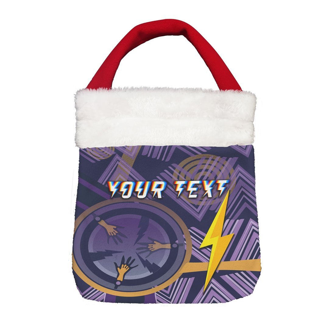 Vibe Hoodie Bag - (Custom) Melbourne Storm New Purple Ver. - Rugby Team Christmas Gift Bag