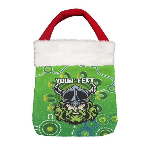 Vibe Hoodie Bag - (Custom) Canberra Raiders Simple Indigenous - Rugby Team Christmas Gift Bag