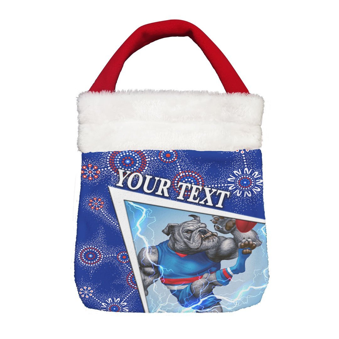 Vibe Hoodie Bag - (Custom) Western Bulldogs Bulldogs Indigenous Special Style - Football Team Christmas Gift Bag