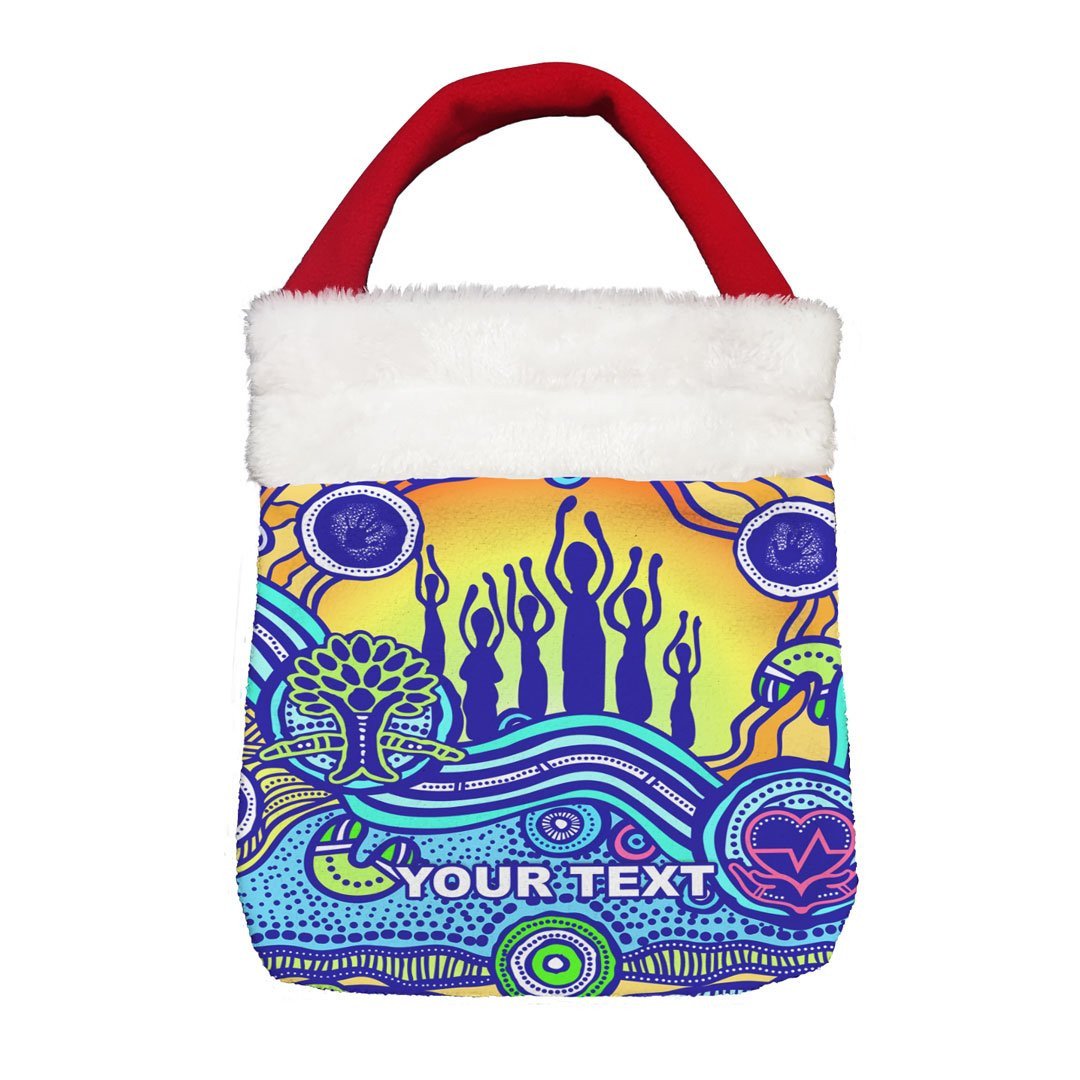 Vibe Hoodie Bag - (Custom) Naidoc Heal Country Christmas Gift Bag