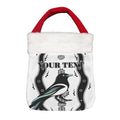 Vibe Hoodie Bag - (Custom) Collingwood Magpies Indigenous Victory White Version - Football Team Christmas Gift Bag