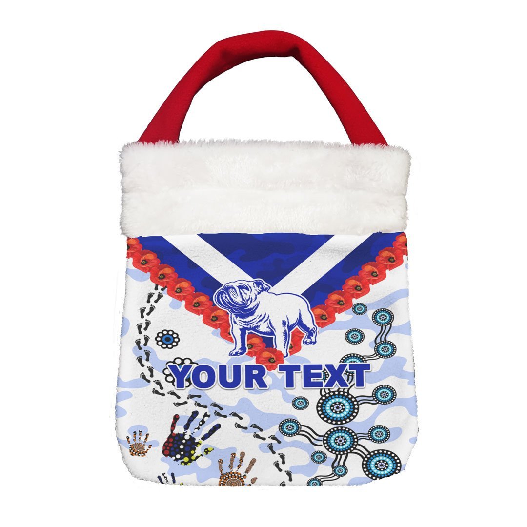 Vibe Hoodie Bag - (Custom) Canterbury-Bankstown Bulldogs Anzac Day New - Rugby Team Christmas Gift Bag