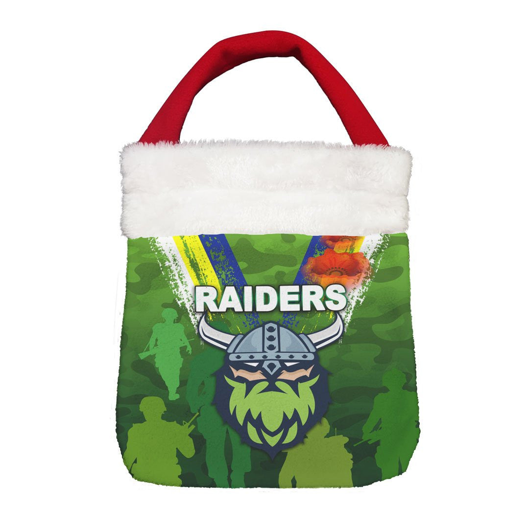 Vibe Hoodie Bag - Canberra Raiders Anzac Day - Rugby Team Christmas Gift Bag