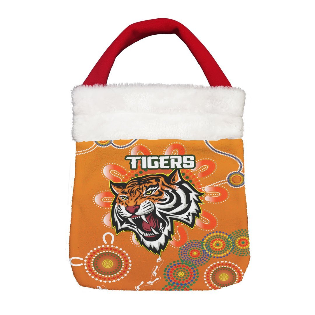 Vibe Hoodie Bag - Wests Tigers Unique Indigenous - Rugby Team Christmas Gift Bag