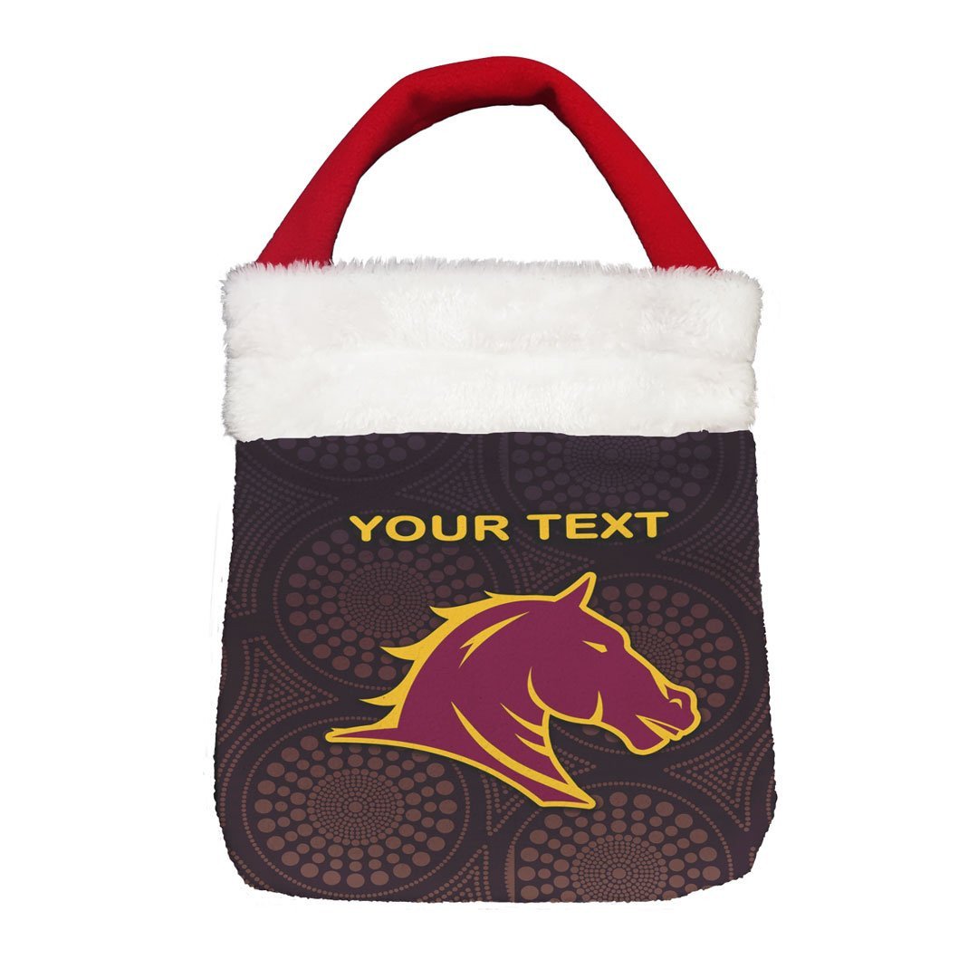 Vibe Hoodie Bag - (Custom) Brisbane Lions Indigenous Unique - Football Team Christmas Gift Bag