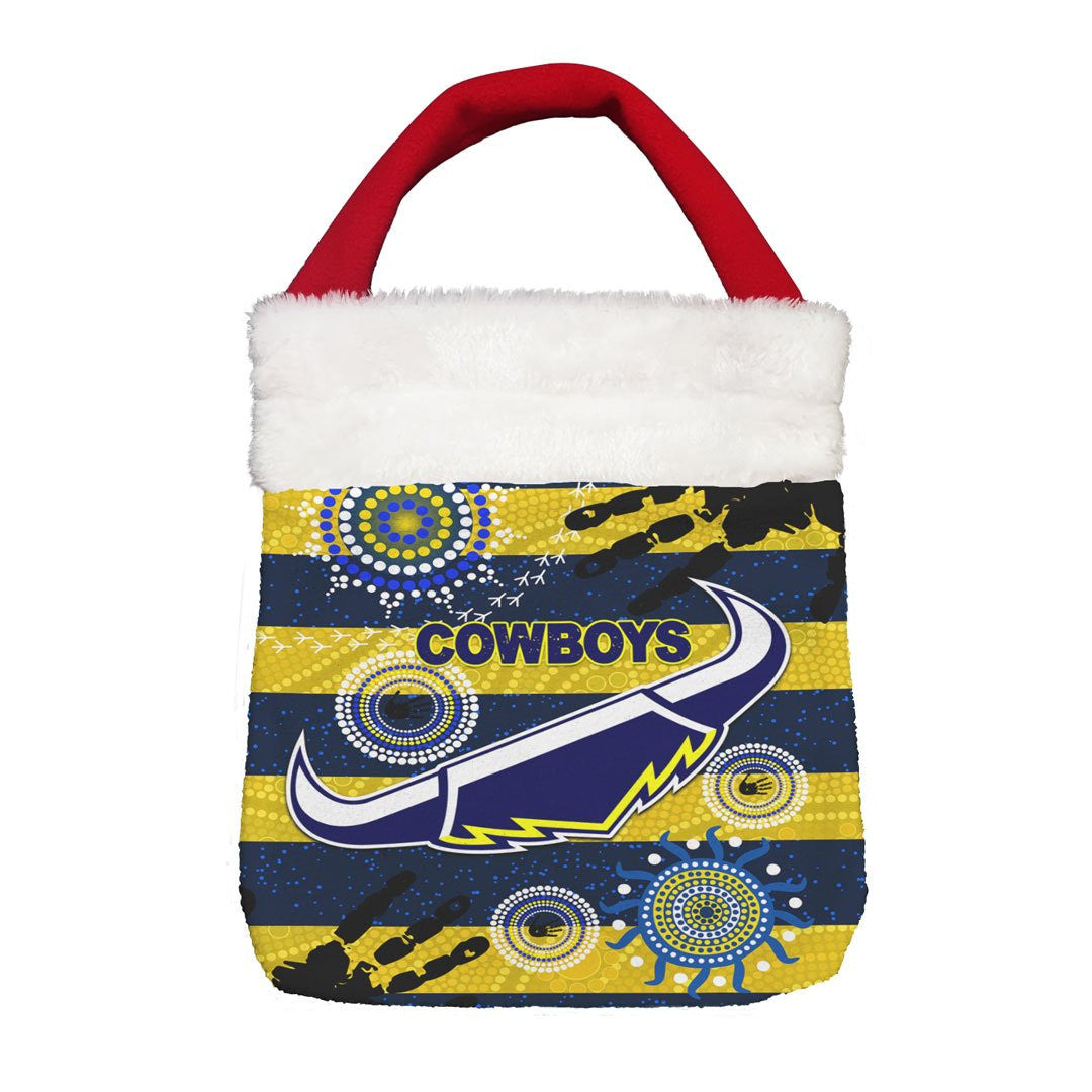 Vibe Hoodie Bag - North Queensland Cowboys Anzac Special Style (Navy) - Rugby Team Christmas Gift Bag