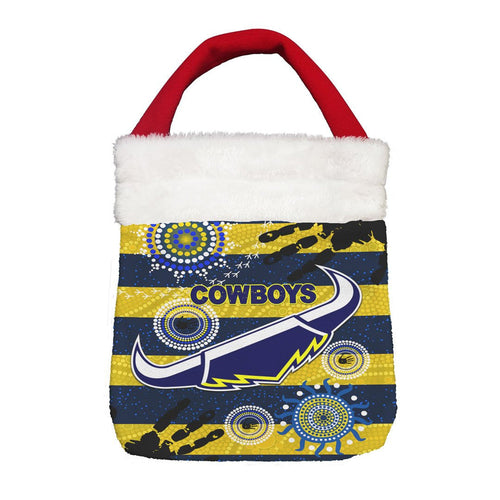 Vibe Hoodie Bag - North Queensland Cowboys Anzac Special Style (Navy) - Rugby Team Christmas Gift Bag