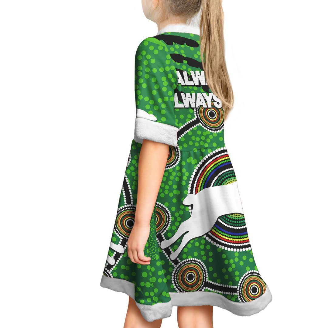 vibe-hoodie-dress-south-sydney-rabbitohs-indigenous-original-rugby-team-christmas-dress