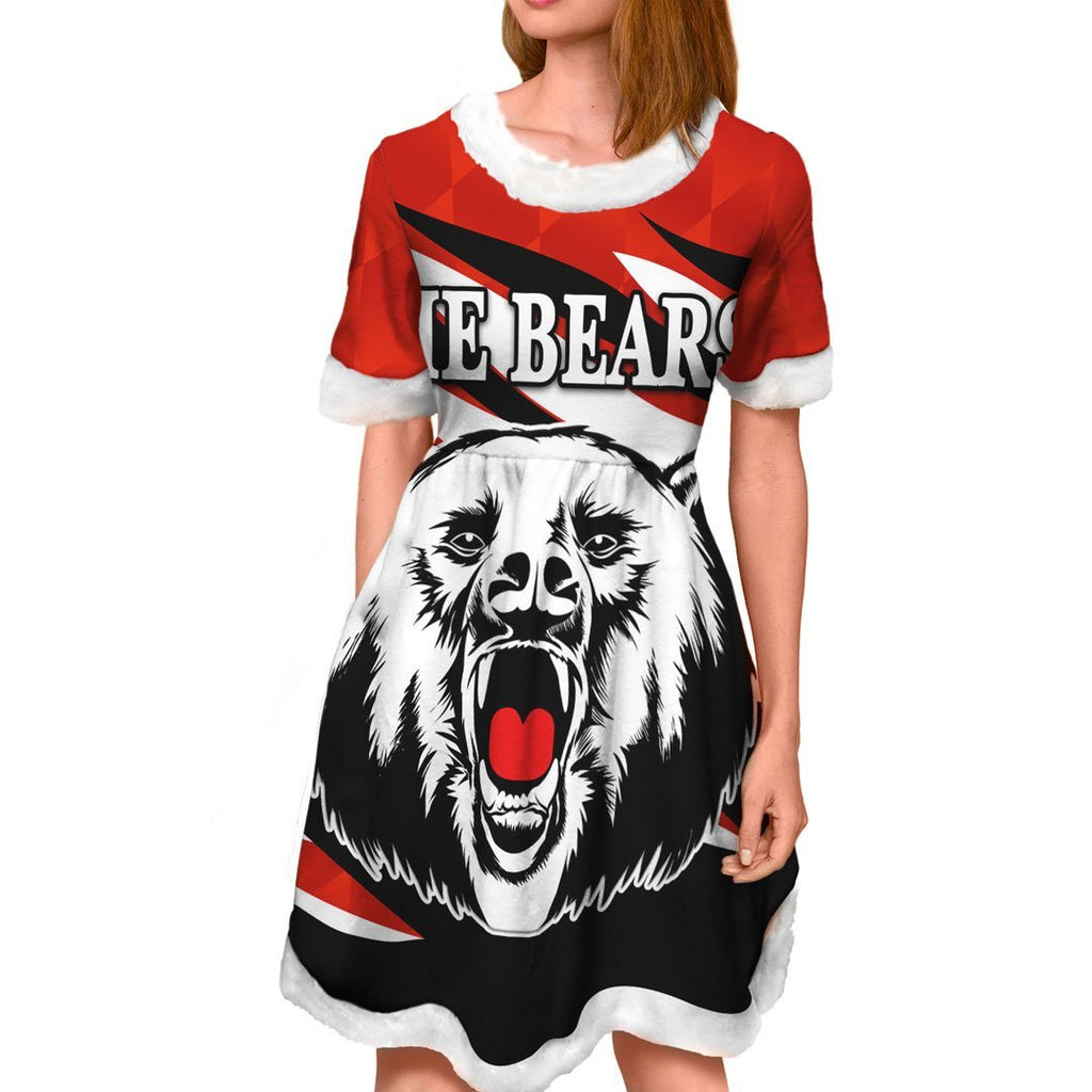 vibe-hoodie-dress-north-sydney-bears-unique-rugby-team-christmas-dress