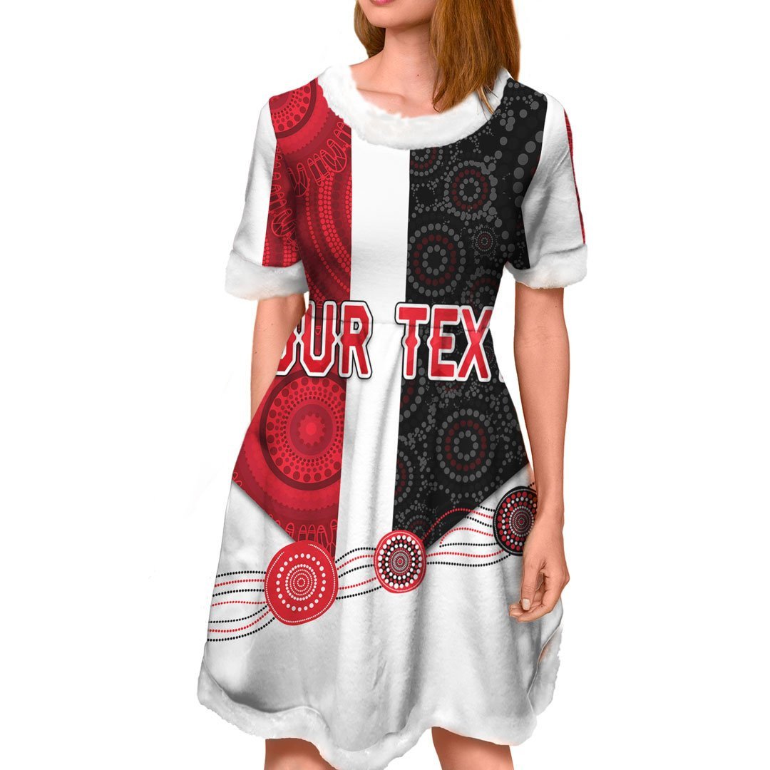 vibe-hoodie-dress-custom-st-kilda-saints-indigenous-football-team-christmas-dress