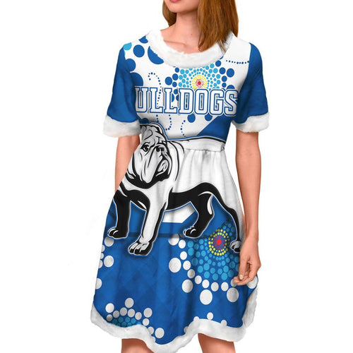 vibe-hoodie-dress-canterbury-bankstown-bulldogs-blue-indigenous-rugby-team-christmas-dress-christmas-dress