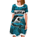 vibe-hoodie-dress-cronulla-sutherland-sharks-indigenous-new-rugby-team-christmas-dress