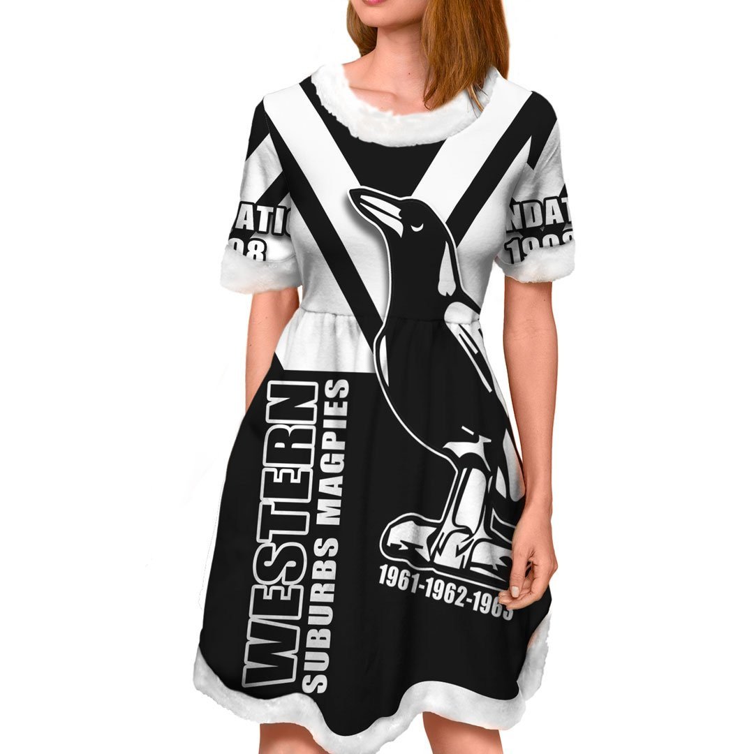 vibe-hoodie-dress-custom-western-suburbs-magpies-rugby-team-christmas-dress