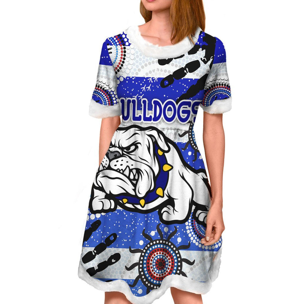 vibe-hoodie-dress-canterbury-bankstown-bulldogs-indigenous-victorian-vibes-version-2-0-rugby-team-christmas-dress