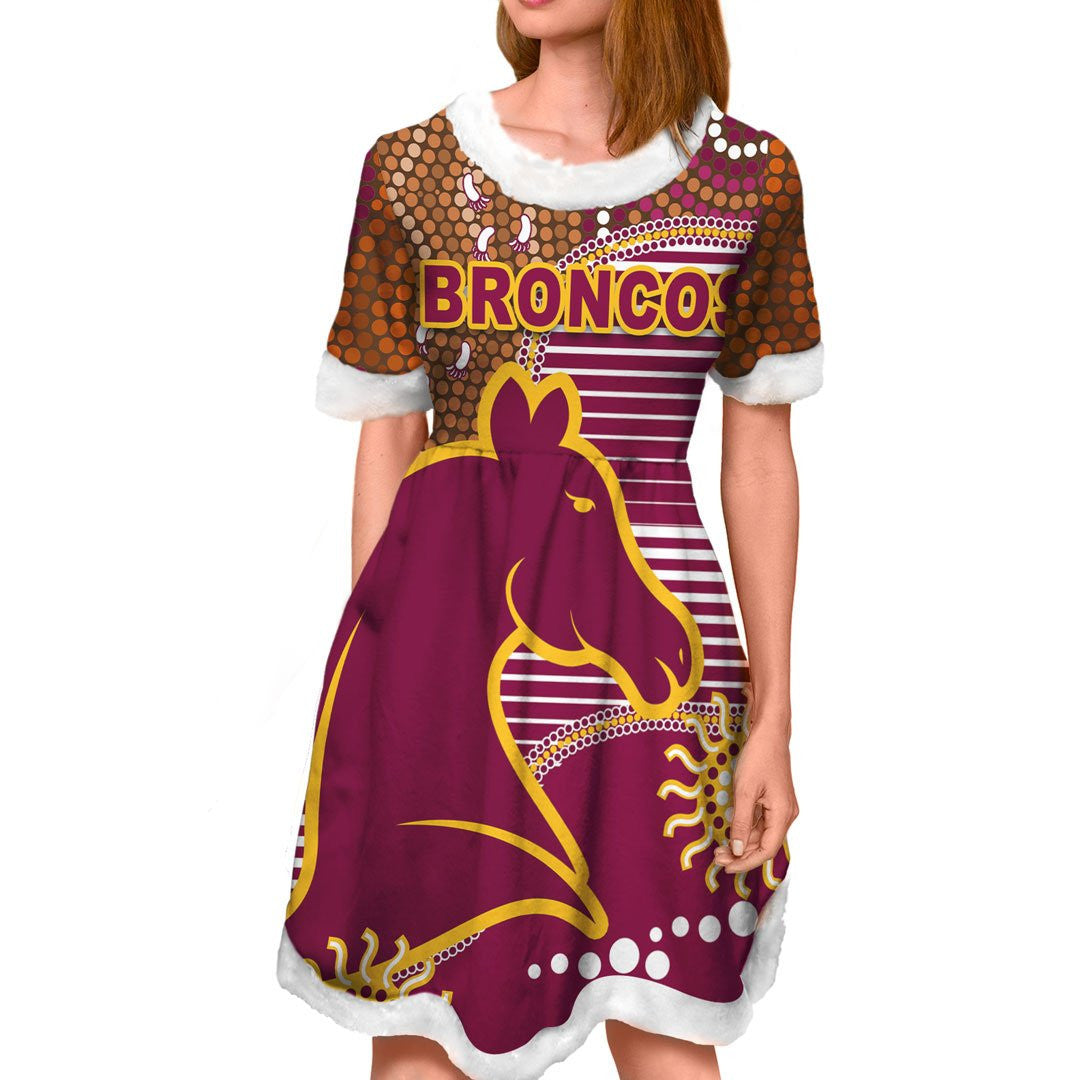 vibe-hoodie-dress-brisbane-broncos-indigenous-version-2-0-rugby-team-christmas-dress