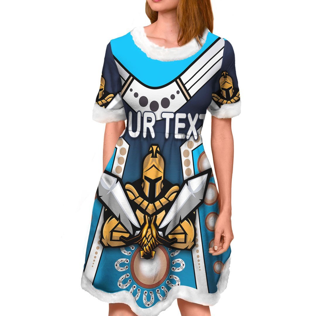 vibe-hoodie-dress-custom-gold-coast-titans-simple-indigenous-rugby-team-christmas-dress