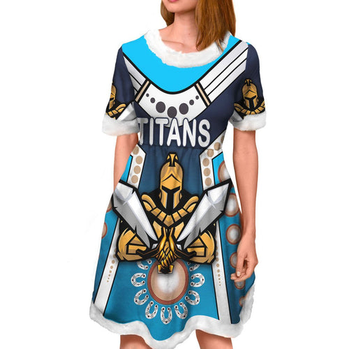vibe-hoodie-dress-gold-coast-titans-simple-indigenous-rugby-team-christmas-dress