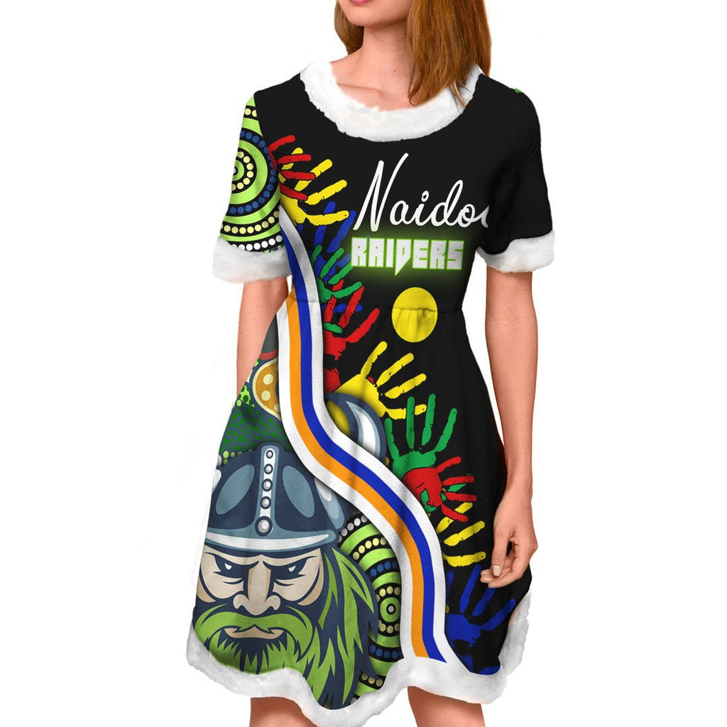 vibe-hoodie-dress-canberra-raiders-naidoc-rugby-team-christmas-dress