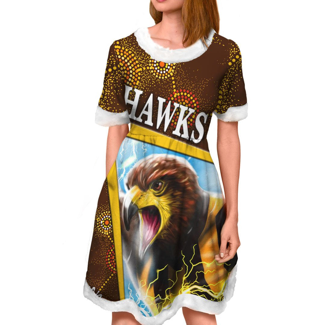 vibe-hoodie-dress-hawthorn-hawks-new-football-team-christmas-dress