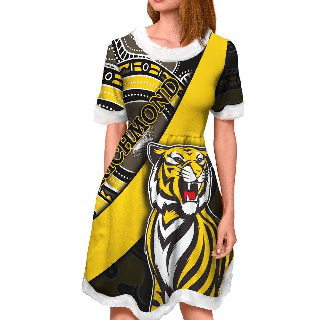vibe-hoodie-dress-richmond-tigers-indigenous-special-football-team-christmas-dress