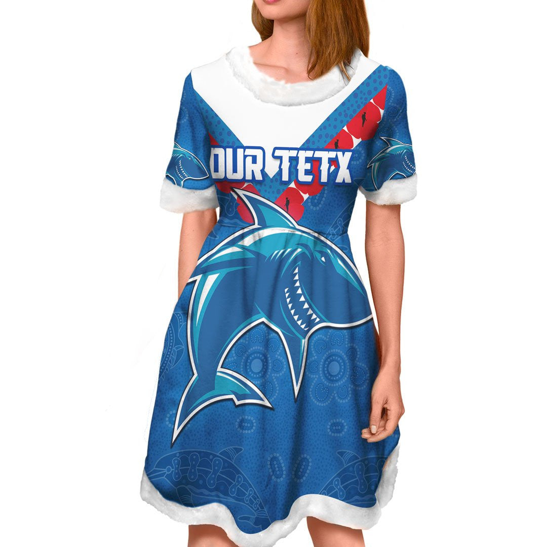 vibe-hoodie-dress-custom-cronulla-sutherland-sharks-simple-style-rugby-team-christmas-dress